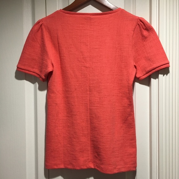 NWT J Crew Textured puff-sleeve top XS - Picture 2 of 10